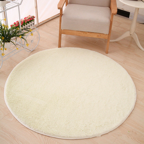 Fluffy round rug super - rug,