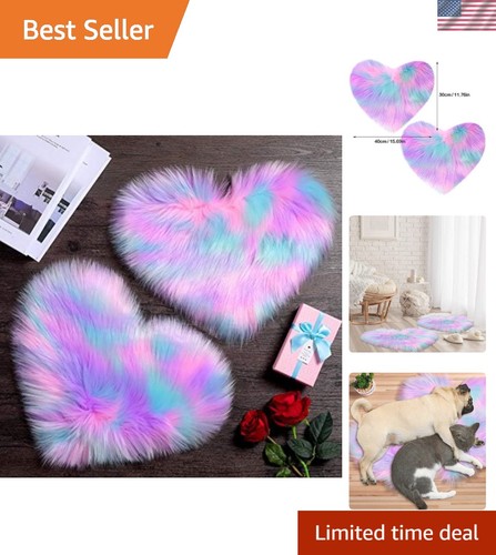 Cozy heart shaped faux - heart,